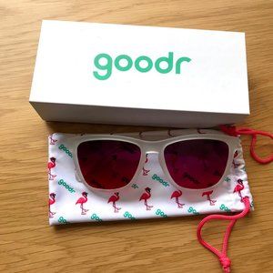 Clear Goodr Sunglasses with Pink Lenses